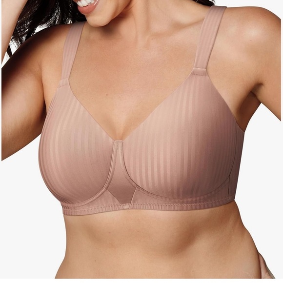 Playtex Wireless Bra Perfectly Smooth Full-Coverage T-Shirt Bra, Full Figures - Picture 2 of 11